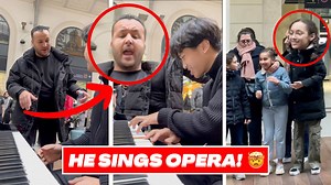 Unexpected Opera Performance in Public by Passing Singer