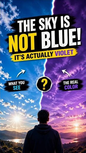 “The Sky Is NOT Blue😳(Mystery explained)”#facts #sciencefacts #didyouknow #mindblowing #viralshorts
