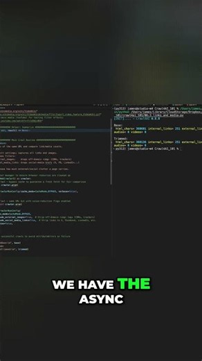 Coding Your Async Web Crawler: Step-by-Step Guide #shorts