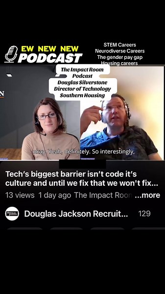 New podcast!! Interested in a purpose filled career! How can we balance the gender pay gap? Attracting more diverse talent into STEM careers and the fundamental role and need for Neurodiverse individual’s. This and more in this fascinating conversation with Douglas Silverstone, Director of a Technology, former Chief Data Officer and a Trustee of AbilityNet in the latest episode of The Imapct Room with Douglas Jackson. Link to full episode in comments #neurodivergent #neurodiversity #neurodiversi