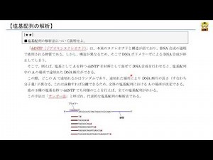 塩基配列の解析 【高校生物】