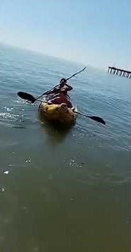 Intex explorer K2 inflatable kayak at sea