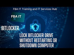 Lock Bitlocker drive without restarting or Shutdown computer
