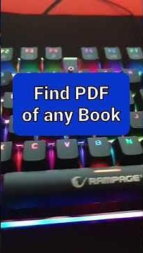 How to find any book for FREE in PDF?