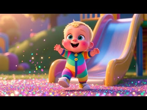 Magical Slide Playhouse 🏰🎶 Fun Playground Song for Kids | Learn Colors & Play