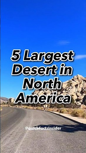 North America’s Mighty Dunes: Exploring the Five Largest Deserts 🌞🌵 ‪@QuickFactsInsider‬