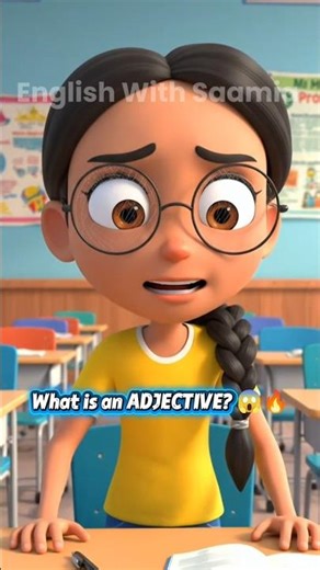 Adjectives made SUPER easy! 😱:#Adjective #LearnEnglish #EnglishGrammar#GrammarTips #EnglishShorts✨