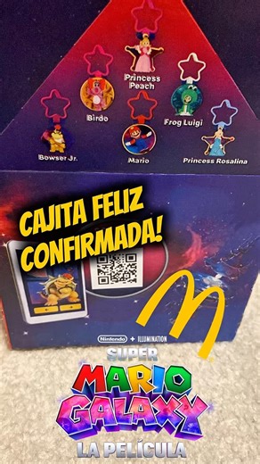 CAJITA FELIZ MCDONALDS SUPER MARIO GALAXY LA PELÍCULA #mcdonalds #supermariogalaxy