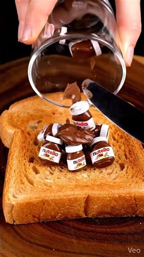 "The mini Nutella jars melting is my favorite!🍫" #asmr #viral #satisfying #shorts