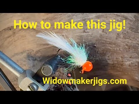 Stacked hair jigs using dubbing Material.