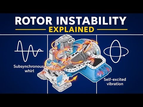 🚀Rotor Instability Explained | 🔄Subsynchronous Whirl &⚡Self-Excited Vibration in Turbomachinery