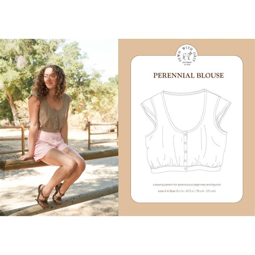 Perennial Blouse PDF Sewing Pattern | Size Inclusive | Adventurous Beginner Friendly - Etsy