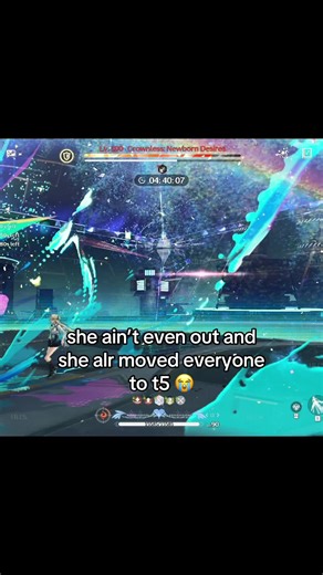 “she’s doing low damage” this is many hits overtime not counting the finisher nuke she does with exostrider #aemeath #wuwa #wuwaleaks #fyp #xyzbca