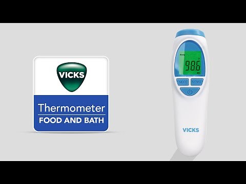 Vicks No Touch 3-in-1 Thermometer VNT200 - How to Measure Food and Bath