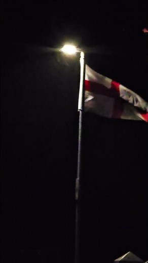 Saint George's Cross on the Streets of England