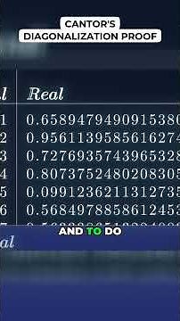 Veritasium - Cantor's Diagonalization Proof