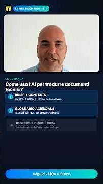 #14 Come tradurre documenti tecnici con l'AI (senza errori di settore)
