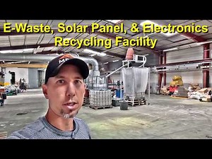E-Waste, Solar Panels, Electronics Recycling Line For Copper & Precious Metals