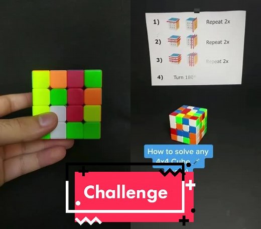 4x4 Cube Tricks and Solutions