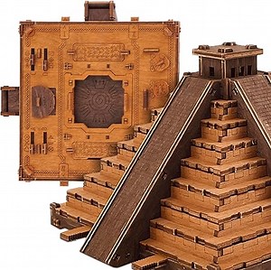 WOODEN.CITY Puzzle Box Maya Pyramide - Clue Box, Escape Room, Einzigartige Geschenkbox - Made in EU