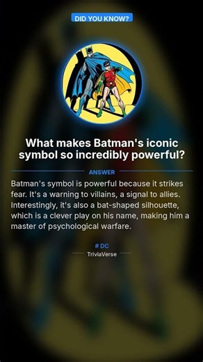 What makes Batman's iconic symbol so incredibly powerful?