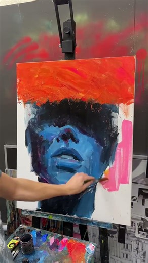 ‘BNI’, retrato a óleo 70x90 cm — Arte contemporânea para sua decoração
