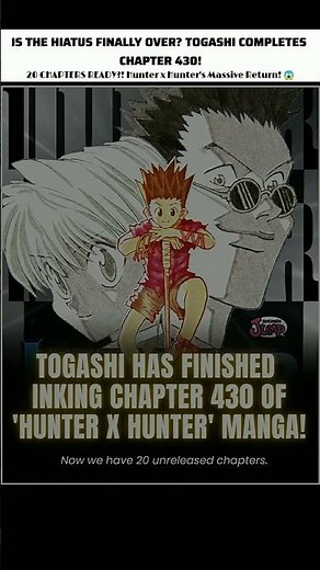 TOGASHI IS UNSTOPPABLE! Chapter 430 Finished! ✍️ #HxH #hunterxhunter #anime #manga #fyp #shorts