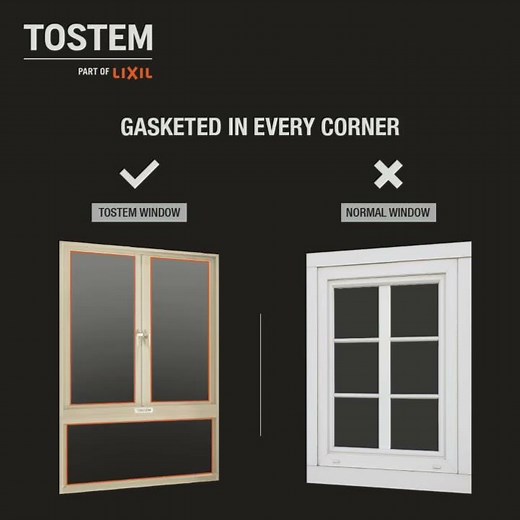 TOSTEM Window V/S Normal Window