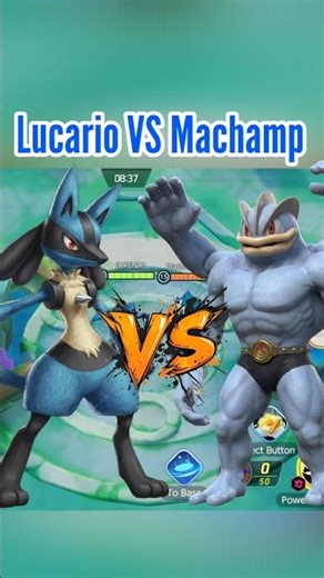 LUCARIO VS MACHAMP - Ultimate 🏆 Damege Test #pokemon #pokemonunite #shorts #shortsvideo