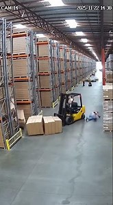 Forklift Mistake Causes MASSIVE Warehouse Collapse! 😱📦
