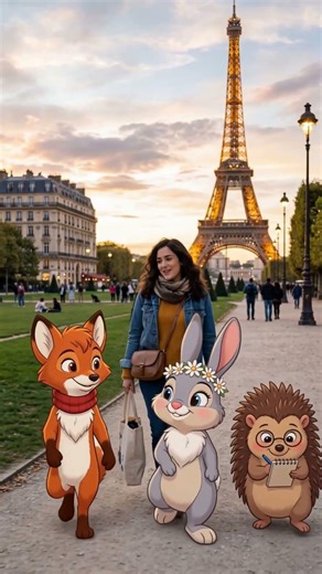 Paris Adventure in Pixar Style ✨ | AI Cinematic Short Film