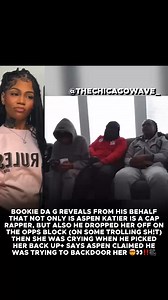 #BookieDaG claims #AspenKartier is a “cap” rapper speaks on making her cry when he dropped Aspen on his opps’ block in an interview with #TheChicagoWave 🎥 | The Chicago Wave