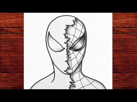 How To Draw Spider-Man Step by Step 🕷️ Easy Pencil Drawing Tutorial for Beginners