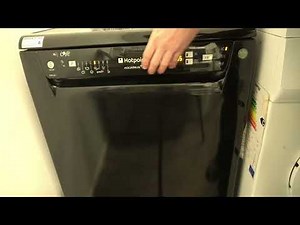 how to start, pause, and cancel a program on a Hotpoint dishwasher