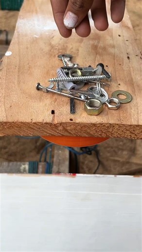 Screw storage idea under the table 👍🏼✅ #ideas #skills #fblifestyle #working #automobile | Rusliady Cohays