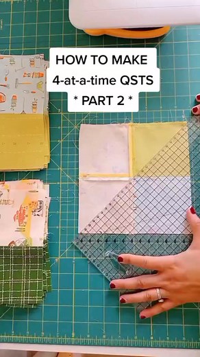 Learn how to make 4-at-a-time QSTS with me! (Part 2) My upcoming quilt pattern includes ⭐ blocks and I'll show you how to make #4atatimeqsts using this magical method! And a cutting chart to make QST in different sizes! Another skill builder pattern for beginners and a quick, fun make for all quilters Video by Alexandra Bordallo Studio #quilters #agfgrowandharvest #quiltersoftiktok #alexandrabordallofabrics #sewingtips #alexandrabordallopatterns #quiltingblock #ABSQuiltingCommunity #quiltingtikt