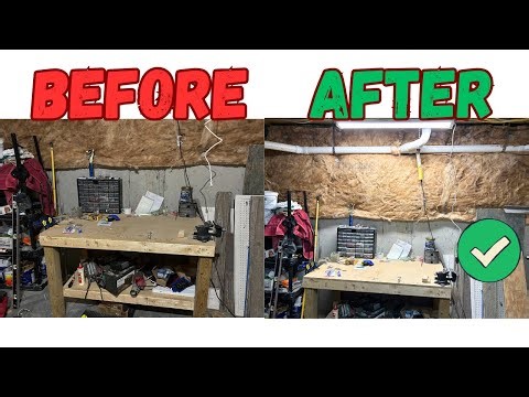 Full Install Before and After - Honest Review LEONLITE Motion Sensor 4 Ft LED Utility Shop Light