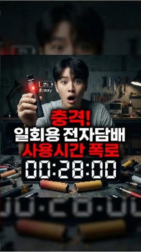 일회용 전자담배 사용시간 제조사가 안 알려주는 비밀공개