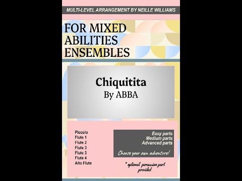 Chiquitita - for flute ensemble