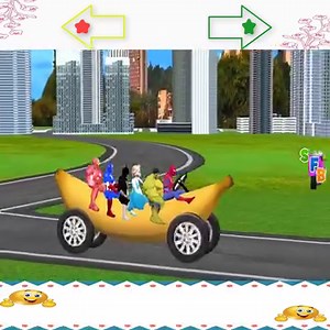 Superheroes Spiderman Hulk Frozen Elsa Gets Venom Joker Scream Face Killer Clown Heads Dinosaurs | Boram Tube Vlog