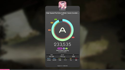 [osu! mania]High Speed Particle Collider-beam Accelerator ht 94.16%