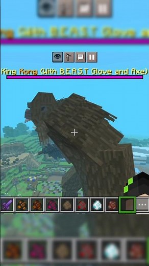 Godzilla vs King Kong mod in Minecraft #godzilla #godzillavskimgkong