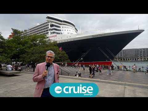 The world's only ocean liner, QM2, spends a day in Sydney - we take you on board.