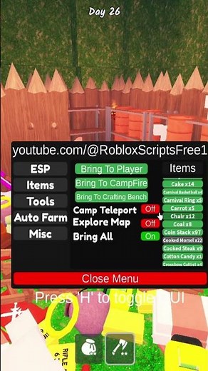 script in 99 night in the forest