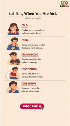 Eat This When You Are Sick | Best Foods for Cold, Cough & More #healthylifestyle #healthtips