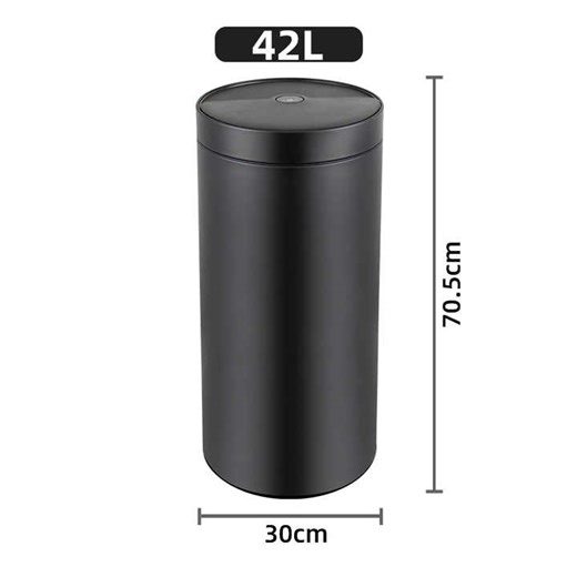 42L Round Stainless Steel Smart Kitchen Sensor Trash Can With Foot Sensor,Smart Waste Bin Waste Bin Smart Home Products