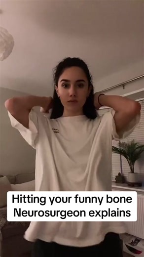It is not a bone at all. It is the ulnar nerve, and it’s on the inside of the elbow. #neuro #neurosurgery #ulnarnerve #ulnarnerveentrapment #cubitaltunnel #funnybone #doctor #doctorexplains 🎥 from user: scoobydooabackflip