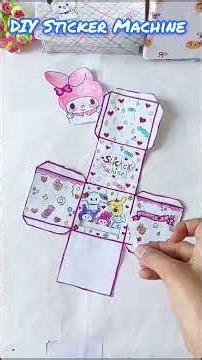 DIY Sticker Machine ✨🌈 |Easy Fun Craft Ideas #diy#trending#viral#shorts#song#stickers#easycrafts#art