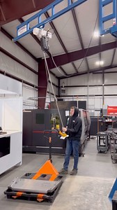 At Barnes 4WD, we always are trying to make our parts more efficiently without sacrificing quality. This new robotic welder helps us do this. This is not a machine that takes anyone’s job, it actually creates jobs. As it allows multiple different people to program and run the machine. We’re also always trying to find new solutions to make our employee’s jobs better. Enter, our new jib crane. Picking up 60lb skids all day wears and tears on someone. This helps totally relieve that. We still have 