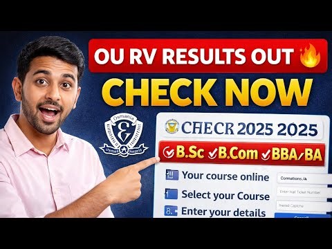 Osmania University Revaluation Results 2025 ✅ | B.Sc B.Com BBA BA Sem 3 & 5